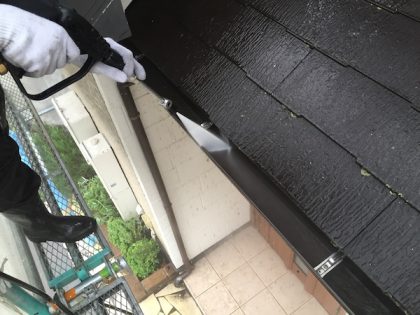 雨樋高圧洗浄