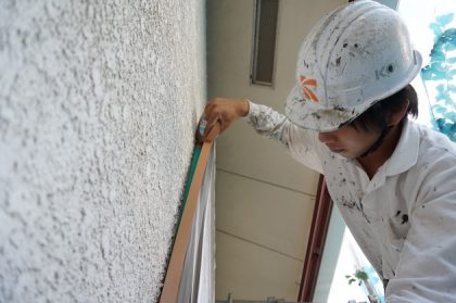 外壁塗装　養生　住宅　リフォーム　横浜市
