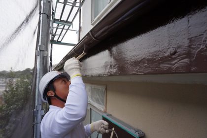 横浜市外壁塗装２現場進行中！