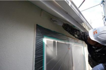 外壁　塗り替え　上塗り　横浜市　泉区