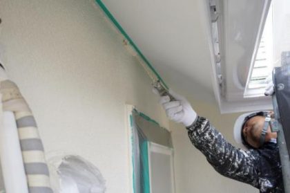 住宅塗装　横浜市　泉区　外壁　上塗り