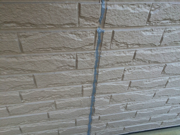 外壁のシーリング部分