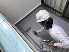 横浜市戸塚区Y様邸ベランダFRP防水保護塗装施工事例