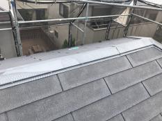 横浜市戸塚区Y様邸屋根棟板金塗り替え前