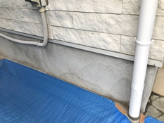 横浜市戸塚区Y様邸水切り塗装施工前
