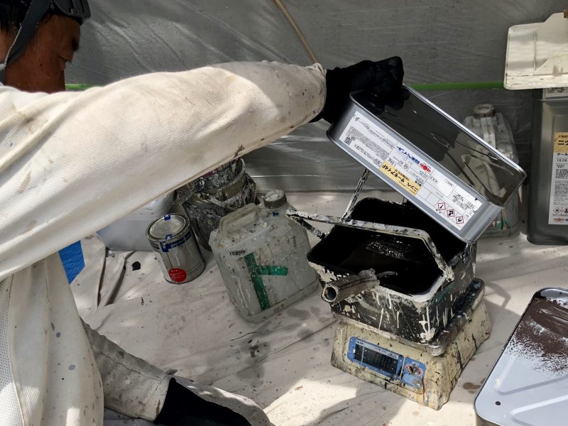 日本ペイント　サーモアイ４F　測り　外壁塗装　屋根塗装　塗り替え　功栄　横浜市　栄区