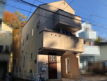 横浜市磯子区K様邸インディフレッシュセラ外壁塗装施工前