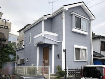 横浜市戸塚区N様邸パーフェクトトップ外壁塗装施工前カラーシミュレーション画像