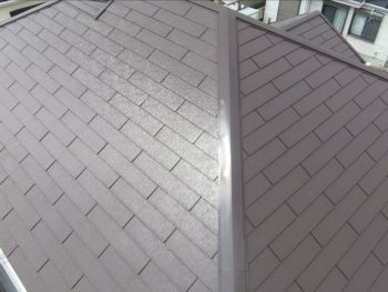 横浜市戸塚区A様邸サーモアイ４F屋根塗装施工1年後点検画像