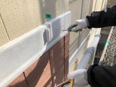 横浜市栄区S様邸幕板塗装上塗り1回目