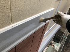 横浜市栄区S様邸幕板塗装下塗り