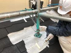 横浜市栄区S様邸屋根塗り替え下塗り