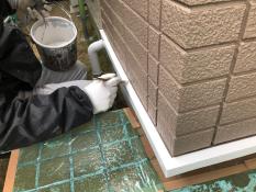 横浜市栄区S様邸水切り塗装上塗り2回目