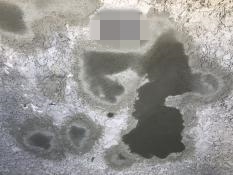 横浜市栄区N様邸塀塗り替え前モルタル補修