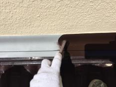 横浜市戸塚区H様邸屋根雨押え塗装上塗り１回目