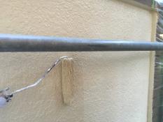 横浜市戸塚区H様邸塀塗装上塗り2回目