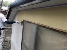 横浜市都筑区S様邸外壁上塗り１回目