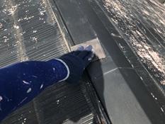 横浜市都筑区S様邸棟板金ケレン