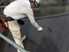 横浜市都筑区S様邸屋根上塗り２回目