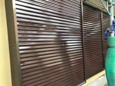 横浜市都筑区S様邸戸袋吹付塗装後