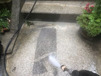 横浜市南区M様邸階段高圧洗浄