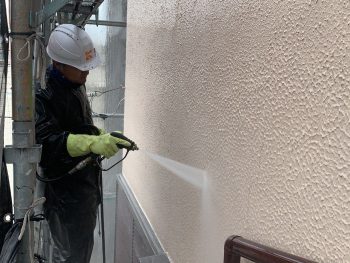 横浜市港南区I様邸外壁高圧洗浄
