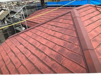 横浜市港南区I様邸屋根塗装前