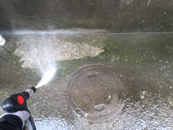 横浜市南区M様邸住宅塗り替え前高圧洗浄作業