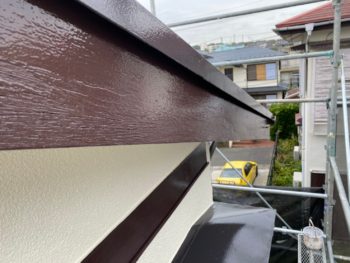 横浜市栄区F様邸破風塗装施工後