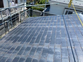 横浜市栄区F様邸アステックペイントスーパーシャネツサーモSi屋根塗装施工前画像