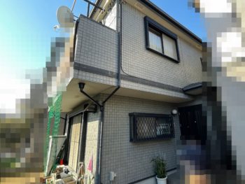 横浜市栄区J様邸超低汚染リファインSi‐IR外壁塗装施工前画像