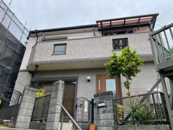 横浜市栄区S様邸パーフェクトセラミックトップG外壁塗装施工前
