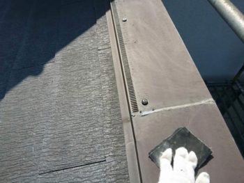 横浜市戸塚区K様邸屋根塗装棟板金施工事例画像
