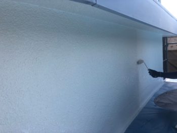 横浜市港南区S様邸外壁塗装上塗り2回目