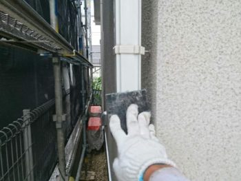 横浜市戸塚区K様邸雨樋塗り替え施工事例画像