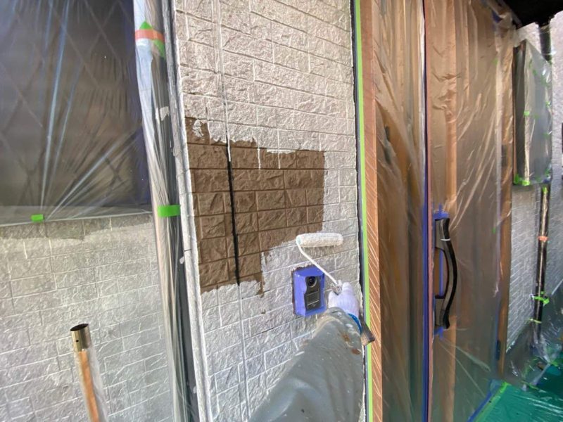 横浜市戸塚区T様邸外壁塗装下塗り