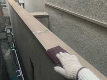横浜市神奈川区H様邸笠木板金塗装施工事例画像