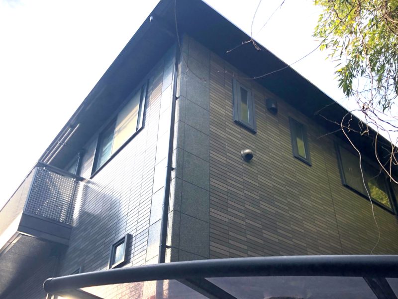 横浜市金沢区H様邸UVプロテクト４Fクリヤー外壁塗装施工後画像
