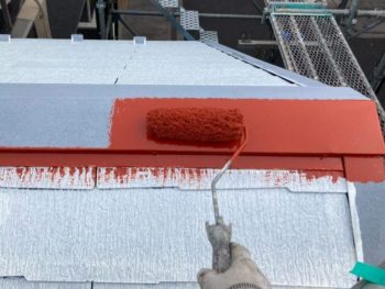 横浜市戸塚区K様邸屋根棟板金塗装施工事例画像