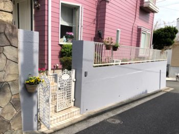 横浜市南区 K様邸 塀塗装施工事例