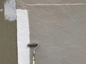 横浜市南区K様塀塗装上塗り１回目