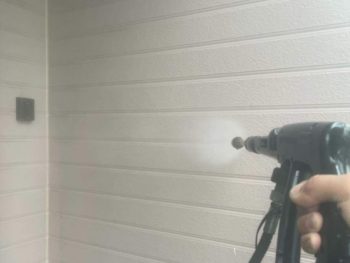 藤沢市S様邸外壁塗装前高圧洗浄作業