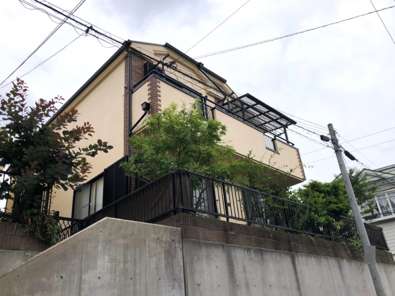 横浜市金沢区S様邸パーフェクトセラミックトップG外壁塗装施工後画像