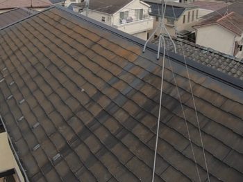 横浜市旭区K様邸サーモアイSi屋根塗装施工前画像