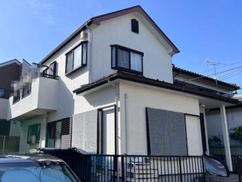 横浜市港南区F様邸ファインパーフェクトトップ外壁塗装施工前画像