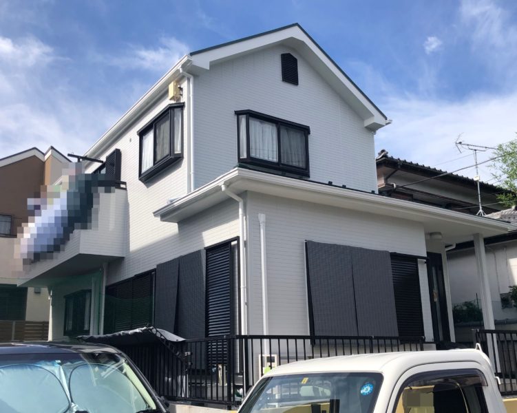 横浜市港南区F様邸ファインパーフェクトトップ外壁塗装施工後画像