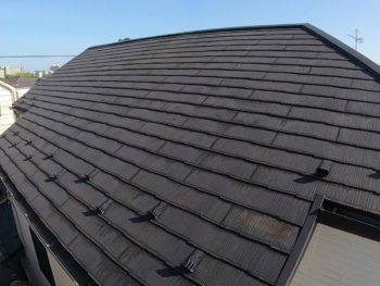 横浜市港南区F様邸サーモアイSi屋根塗装施工前画像