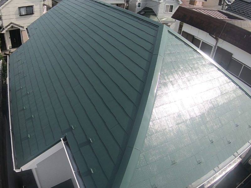 横浜市港南区F様邸サーモアイSi屋根塗装施工後画像