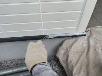 横浜市港南区F様邸水切り錆止め塗装