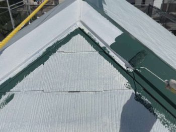 横浜市港南区F様邸棟板金塗装前上塗り1回目